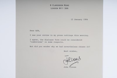 Lot 272 - Autographs: a collection of correspondence to various celebrities and politicians