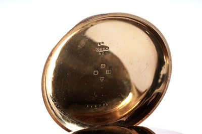 Lot 808 - J Pearson, Bishop Auckland: an 18ct yellow gold cased open faced pocket watch