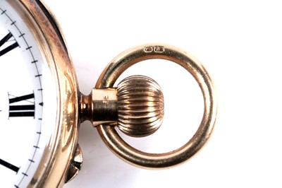 Lot 808 - J Pearson, Bishop Auckland: an 18ct yellow gold cased open faced pocket watch