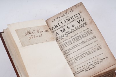 Lot 117 - The Laws And Acts Of Parliament (Scotland), 1682/3; and others