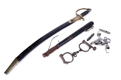 Lot 541A - A British Victorian Military Police hanger and other effects