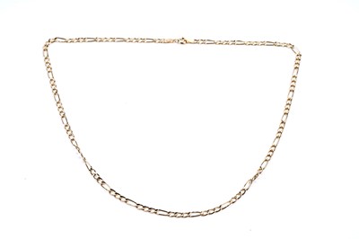 Lot 205 - A 9ct yellow gold curb link necklace