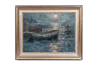 Lot 233 - John Falconar Slater - Boats at Dawn | oil