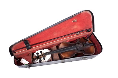 Lot 39 - A violin labelled GBG