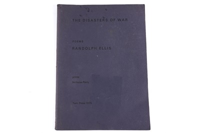 Lot 30 - The Disasters Of War by Ellis Randolph, Tern Press | 1975