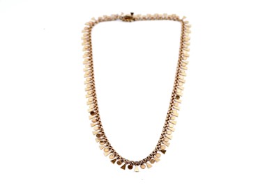 Lot 948 - An Egyptian gold fringe necklace