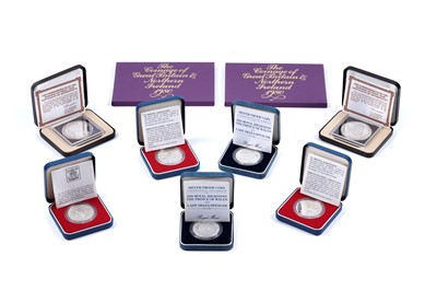 Lot 370 - Silver proof coins and others