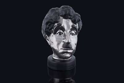 Lot 76 - A Pip Warwick lustre head of Charlie Chaplin