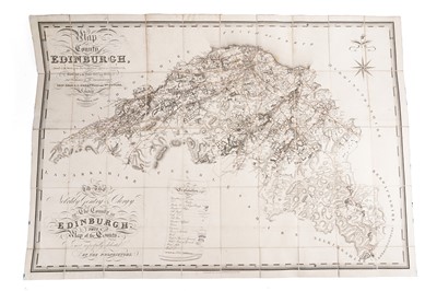 Lot 183 - A Map of the County of Edinburgh by Sharp, Greenwood and Fowler
