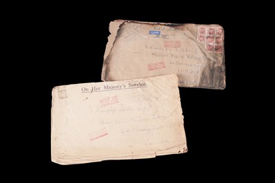 Lot 490 - Salvaged Mail from the BOAC Constellation crash on 13th March 1954 in Singapore