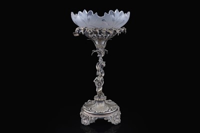 Lot 425 - A Victorian silver-plated centrepiece