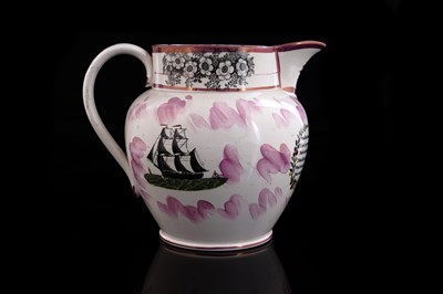 Lot 428 - A Sunderland lustre jug