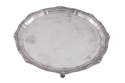 Lot 35 - An Elizabeth II silver “Lindisfarne” salver