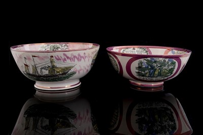 Lot 434 - Two Sunderland lustre bowls