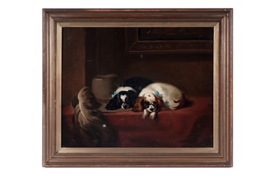Lot 1515 - After Sir Edwin Henry Landseer - The Cavalier's Pets | oil