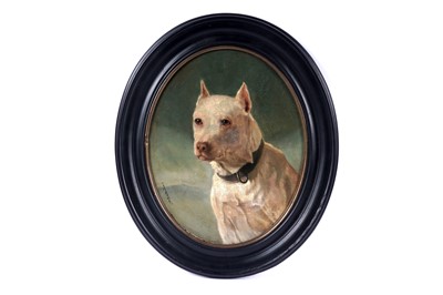 Lot 1521 - E. R. Montmarin - English White Terrier | oil