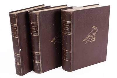 Lot 221 - Three volumes of Svenska Faglar Efter Naturen Och Pa Sten Ritade | 1927/9