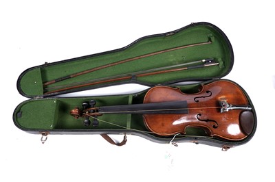 Lot 40 - A violin stamped 'Stainer'