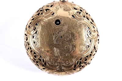 Lot 807 - Thomas Grignion, Covent Garden, London: a yellow gold and enamel pair-cased repeating pocket watch