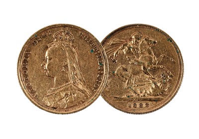 Lot 320 - Australian Queen Victoria gold sovereign
