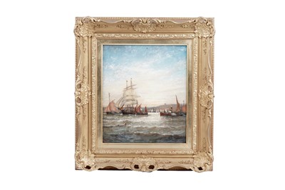 Lot 1691 - William Thornley - Sunrise on the Tyne | oil