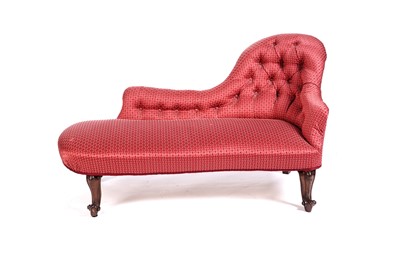 Lot 607 - A Victorian chaise longue