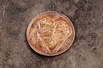 Lot 440 - An Edwardian 1902 gold half sovereign