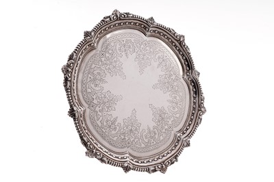 Lot 190 - An Edwardian silver salver