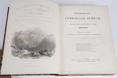 Lot 216 - Westmorland, Cumberland, Durham and Northumberland Illustrated; and other books