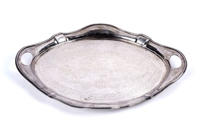 Lot 170 - A late Victorian silver tea tray