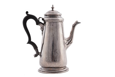 Lot 176 - A late Victorian silver coffee pot