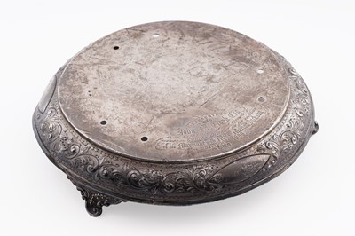 Lot 180 - A late Victorian silver stand or base