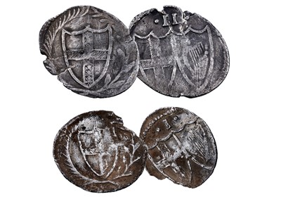 Lot 349 - A Commonwealth halfgroat and penny