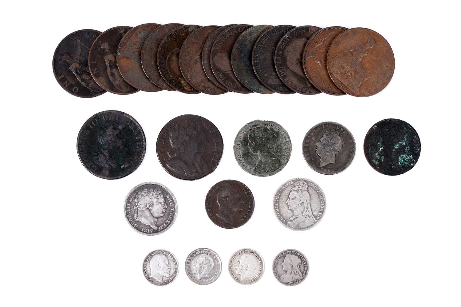 Lot 243 - A collection of coins
