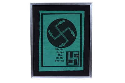 Lot 533 - Jamie Reid - Music Keeps You Under Control | screenprint