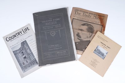 Lot 112 - Paper ephemera relating to The 'Broome Park' Estate