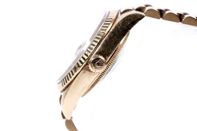 Lot 760 - Rolex Oyster Perpetual Day-Date: an 18ct yellow gold automatic superlative chronometer wristwatch