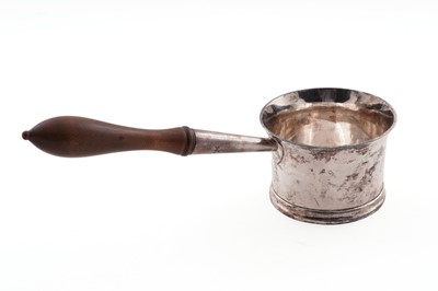 Lot 202 - A George II silver West Country brandy saucepan