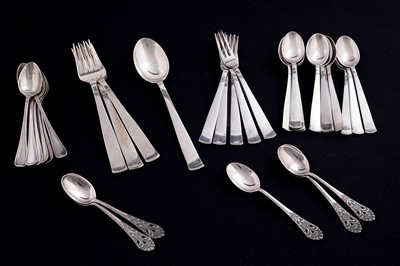 Lot 485 - 20th Century Swedish silver flatware