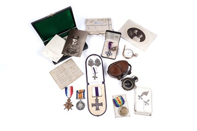 Lot 679 - A First World War Military Cross medal collection