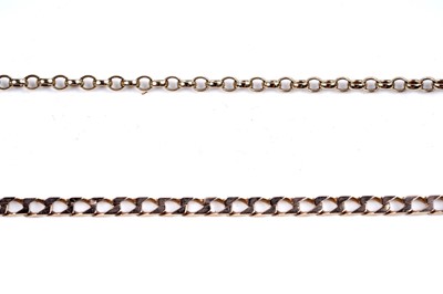 Lot 231 - Two 9ct gold bracelets