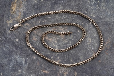 Lot 235 - A 9ct gold chevron link necklace