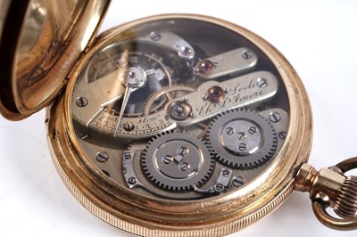 Lot 799 - Charles Louis Faivre, Locle: an 18ct yellow gold cased hunter pocket watch