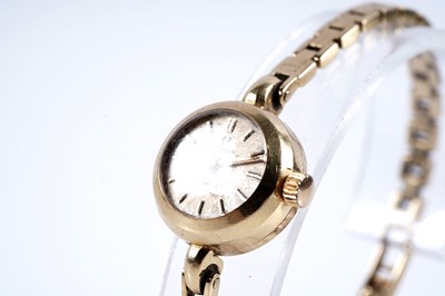 Lot 767 - Omega Ladymatic: an 18ct yellow gold cased lady's cocktail watch