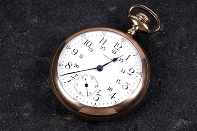 Lot 406 - A Waltham open-faced pocket watch