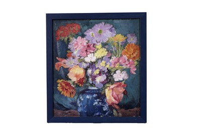 Lot 615 - Marjorie Forbes - Still life of flowers in a vase | oil