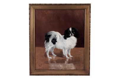 Lot 1528 - A* Eisonback - Portrait of a Japanese Chin | oil