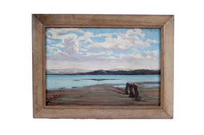 Lot 1587 - Sir Leslie Frederic Scott, KC - View of the Isle of Wight from the house on the shore | oil