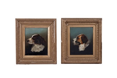 Lot 1530 - C. C. Ornsby - Two dog portraits | oil
