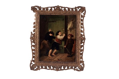 Lot 1552 - After Julius Geertz - Locked In | oil